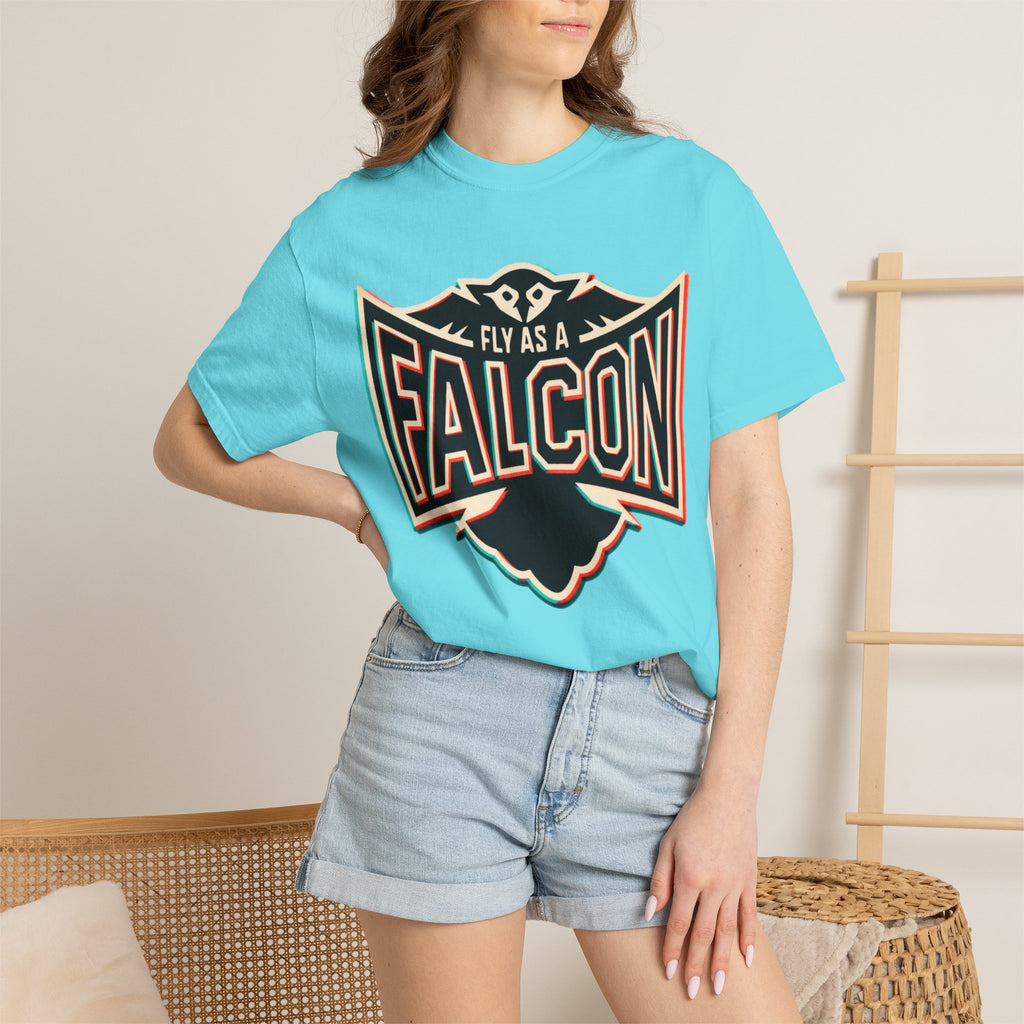 Fly As A Falcon Graphic T-Shirt | Retro 3D