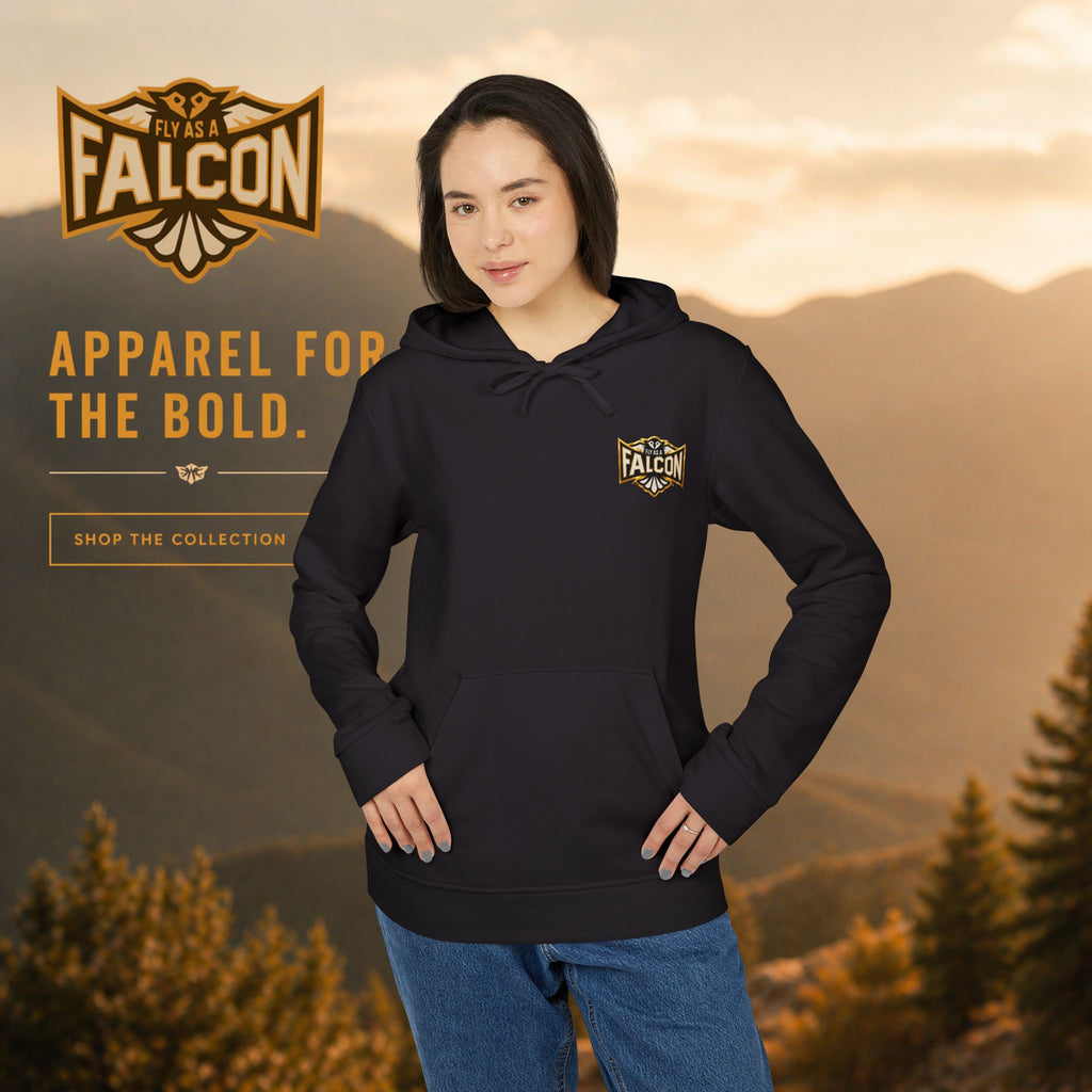 Fly As A Falcon Adidas Pullover Hoodie | Black & Gold Collection 01