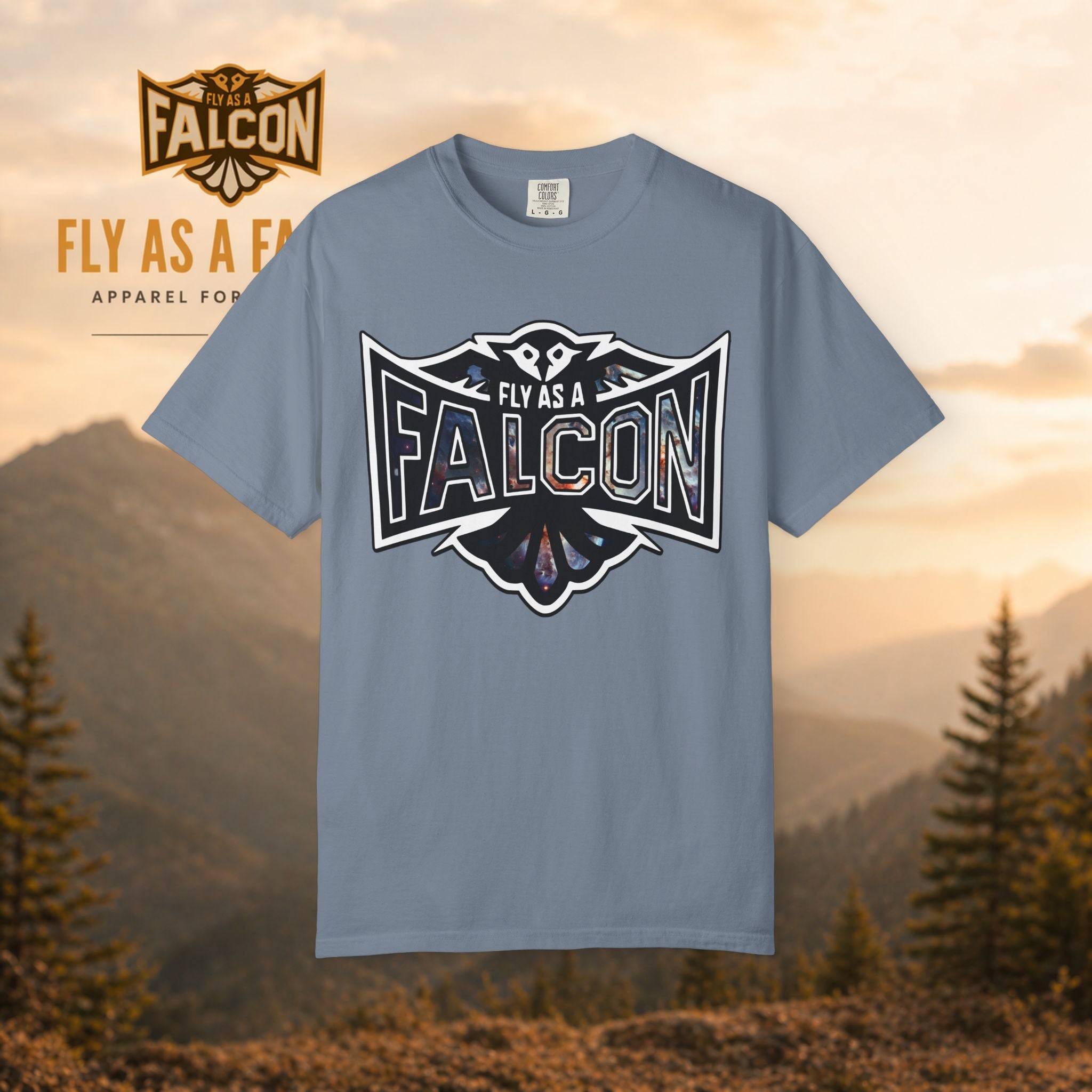 Fly As A Falcon Graphic T-Shirt | Cosmos