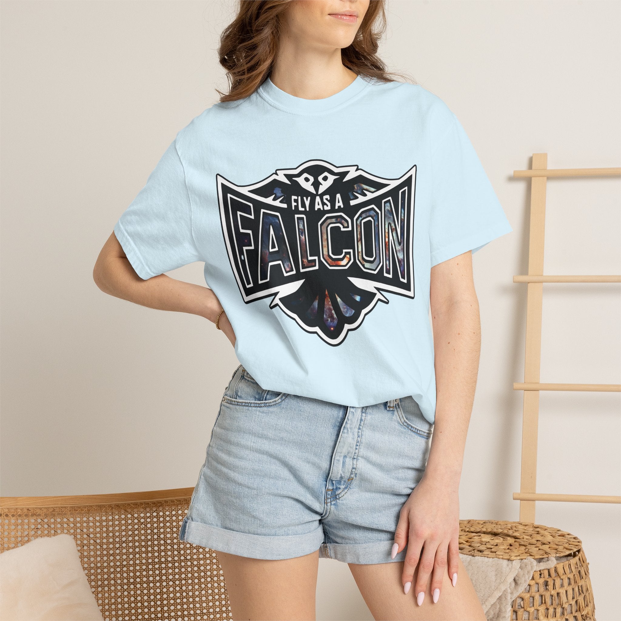 Fly As A Falcon Graphic T-Shirt | Cosmos