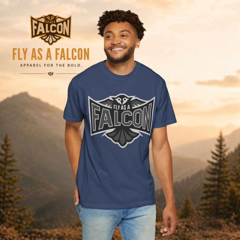 Fly As A Falcon T-Shirt  |  Granite