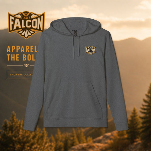 Fly As A Falcon Adidas Pullover Hoodie | Black & Gold Collection 01
