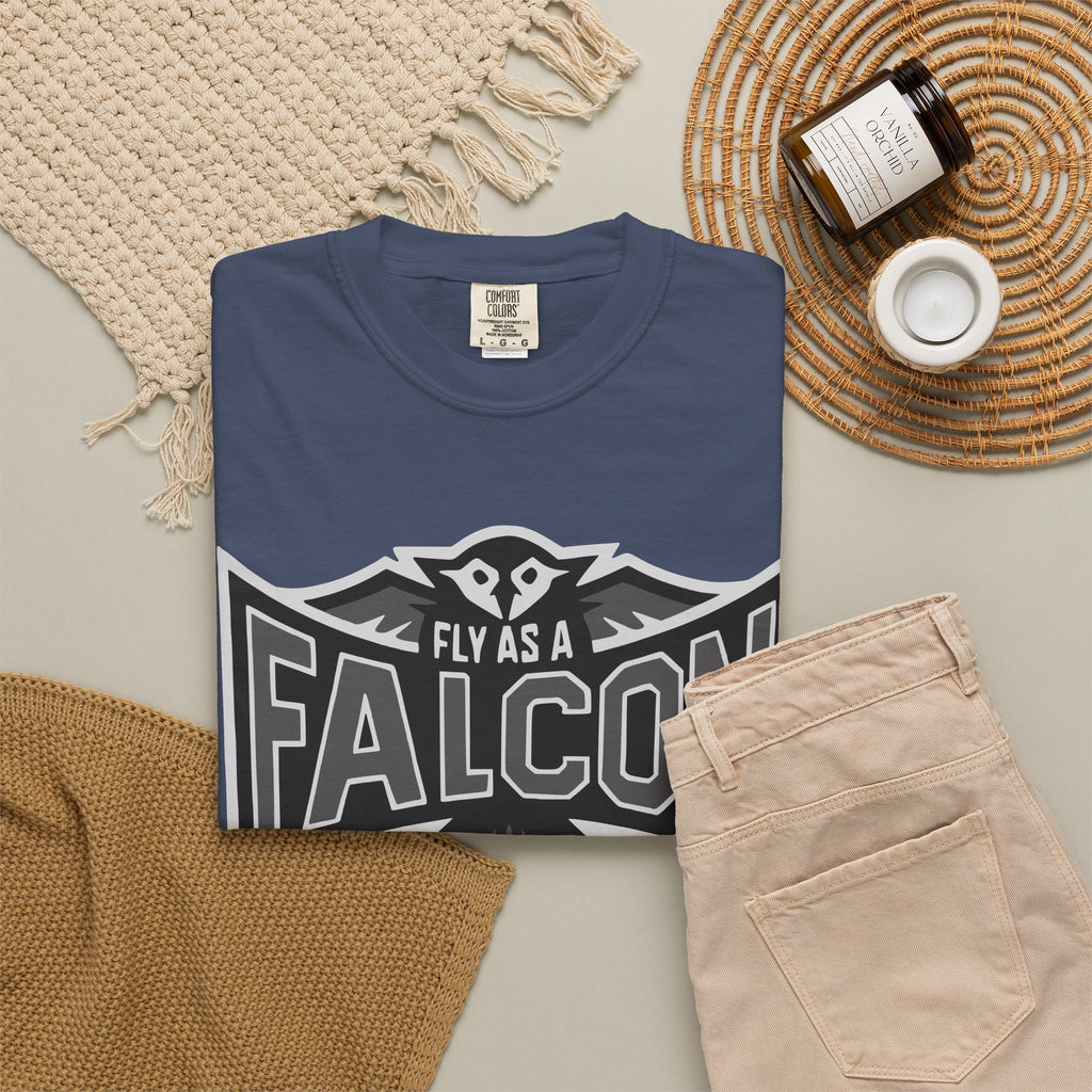 Fly As A Falcon T-Shirt  |  Granite