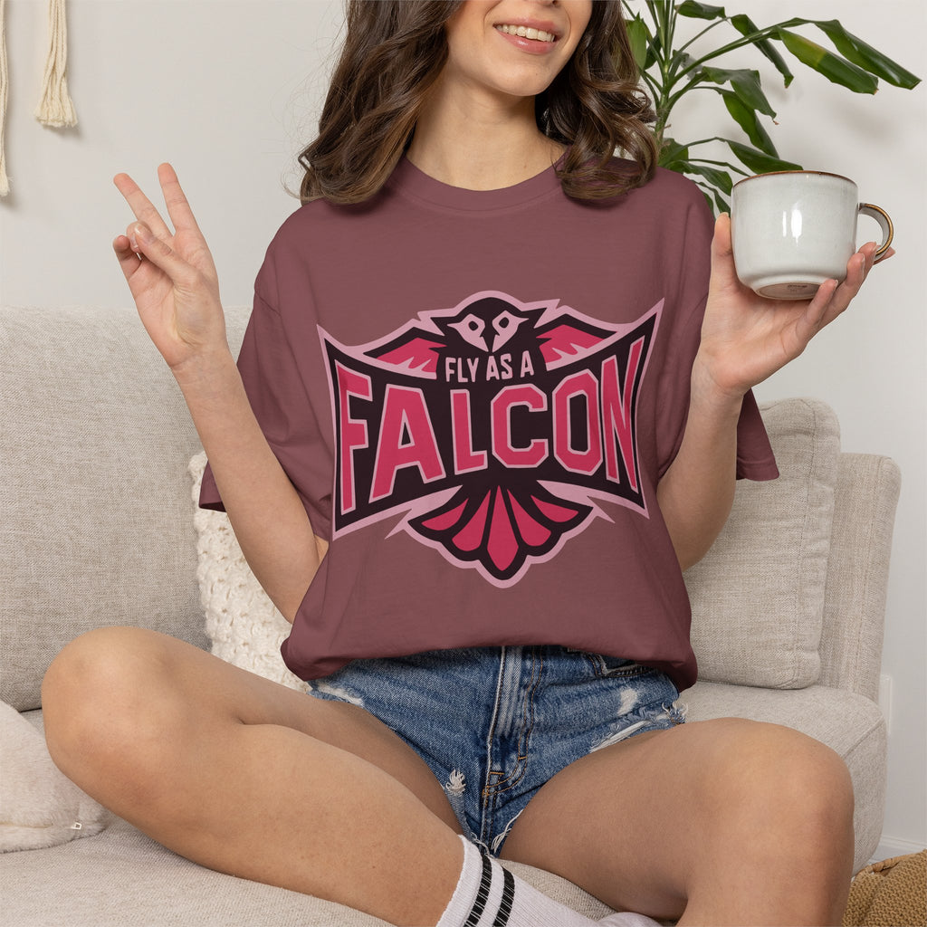 Fly As A Falcon T-Shirt | Wild Rose
