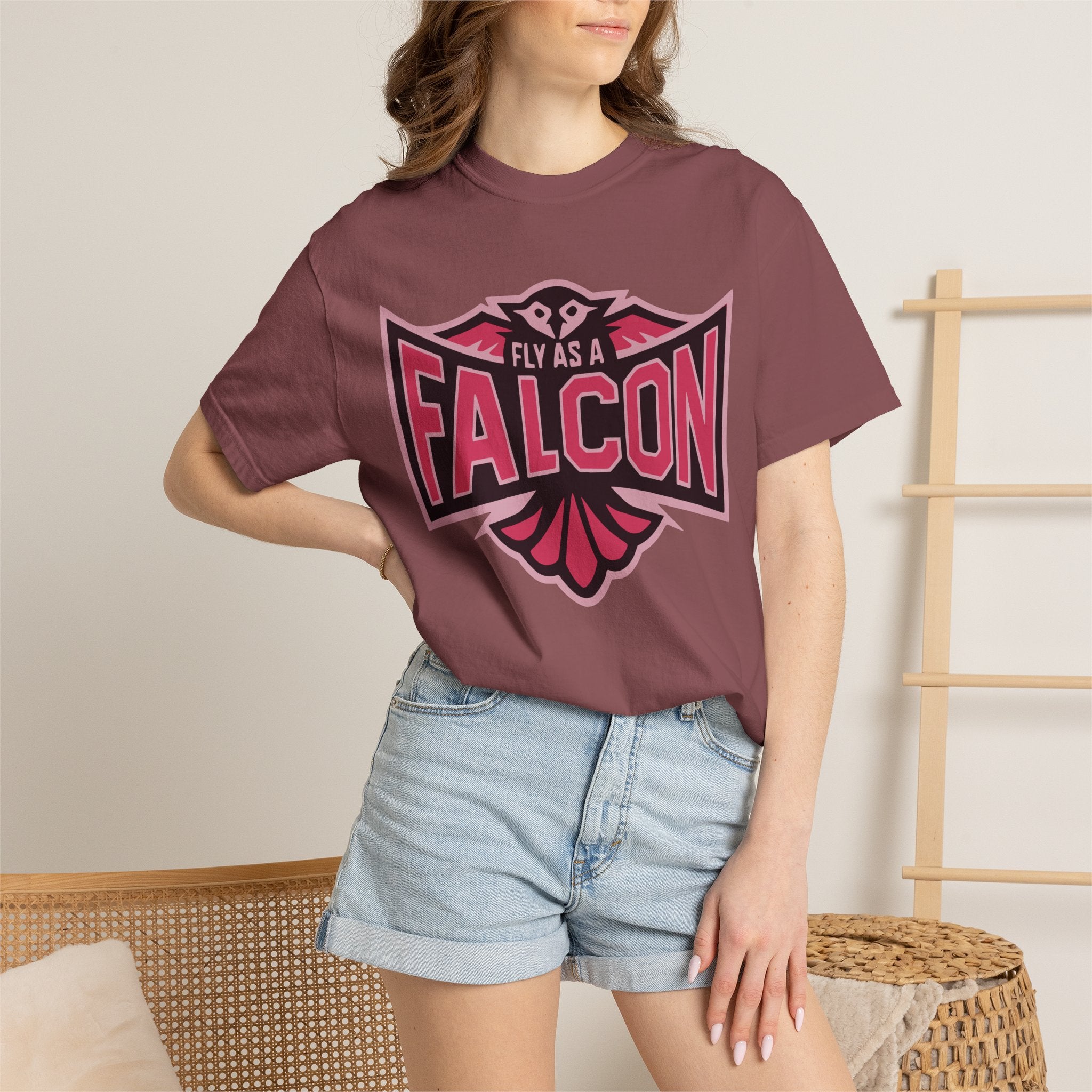 Fly As A Falcon T-Shirt | Wild Rose