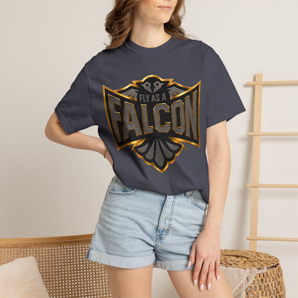 Fly As A Falcon Graphic T-Shirt | Black & Gold Collection 02