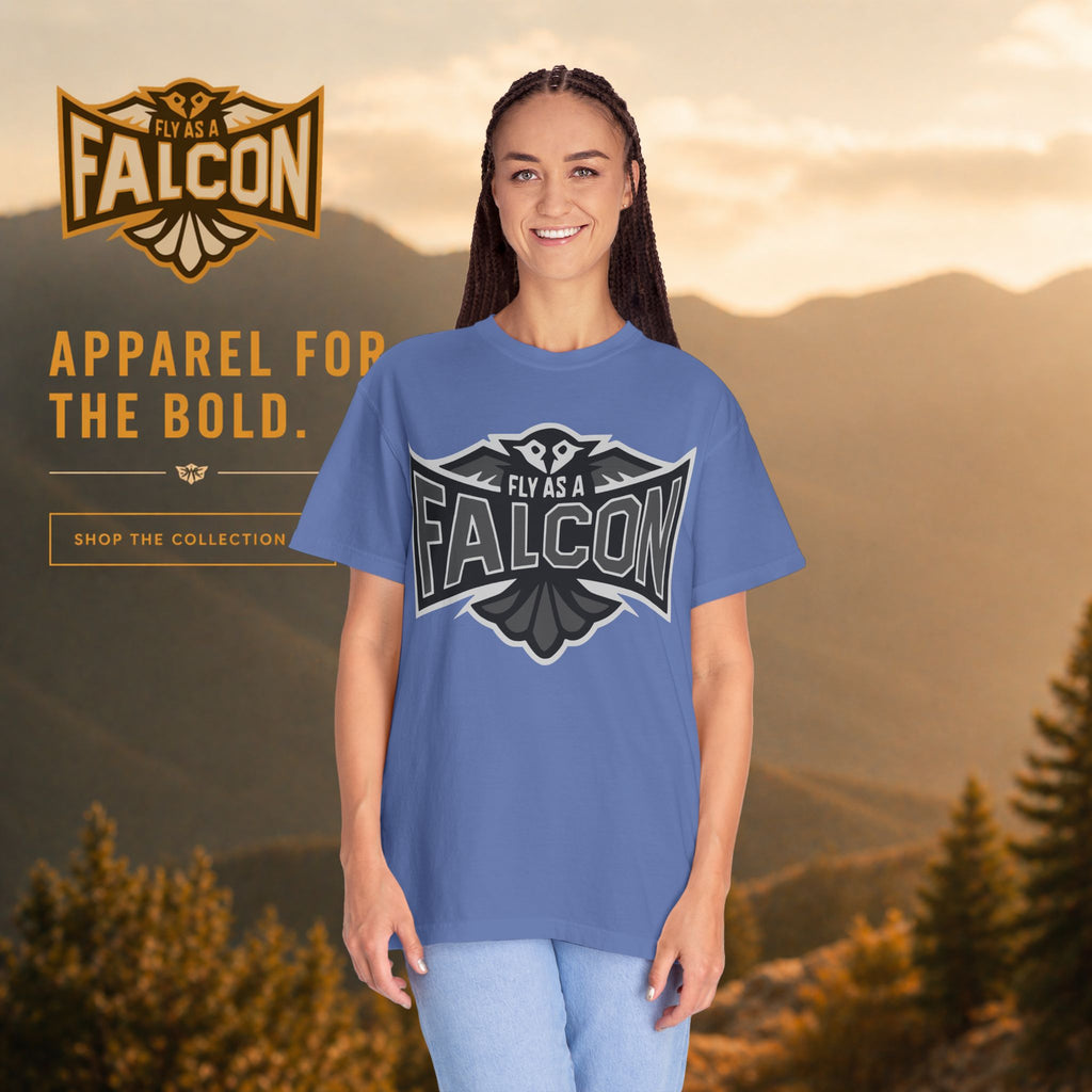 Fly As A Falcon T-Shirt  |  Granite