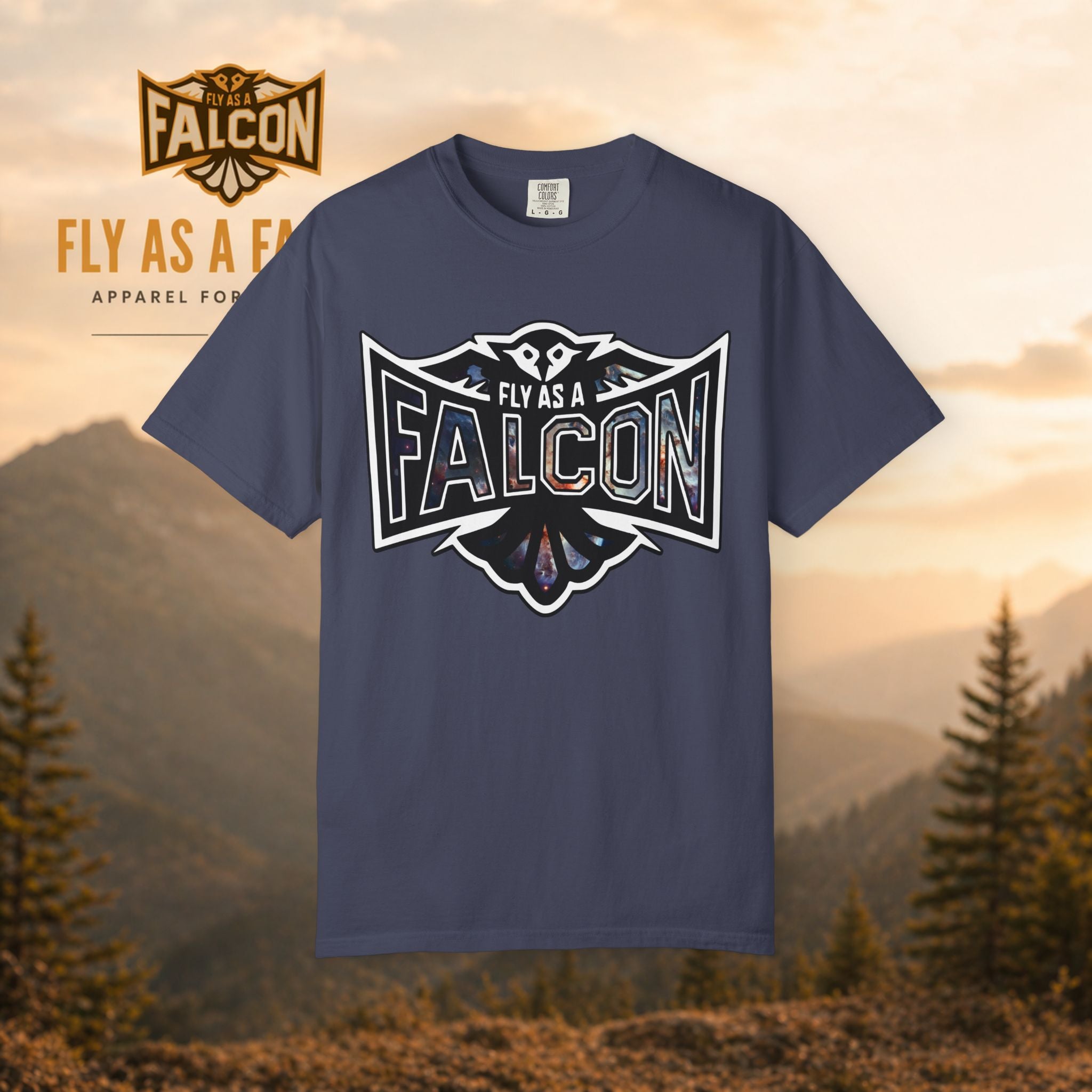 Fly As A Falcon Graphic T-Shirt | Cosmos