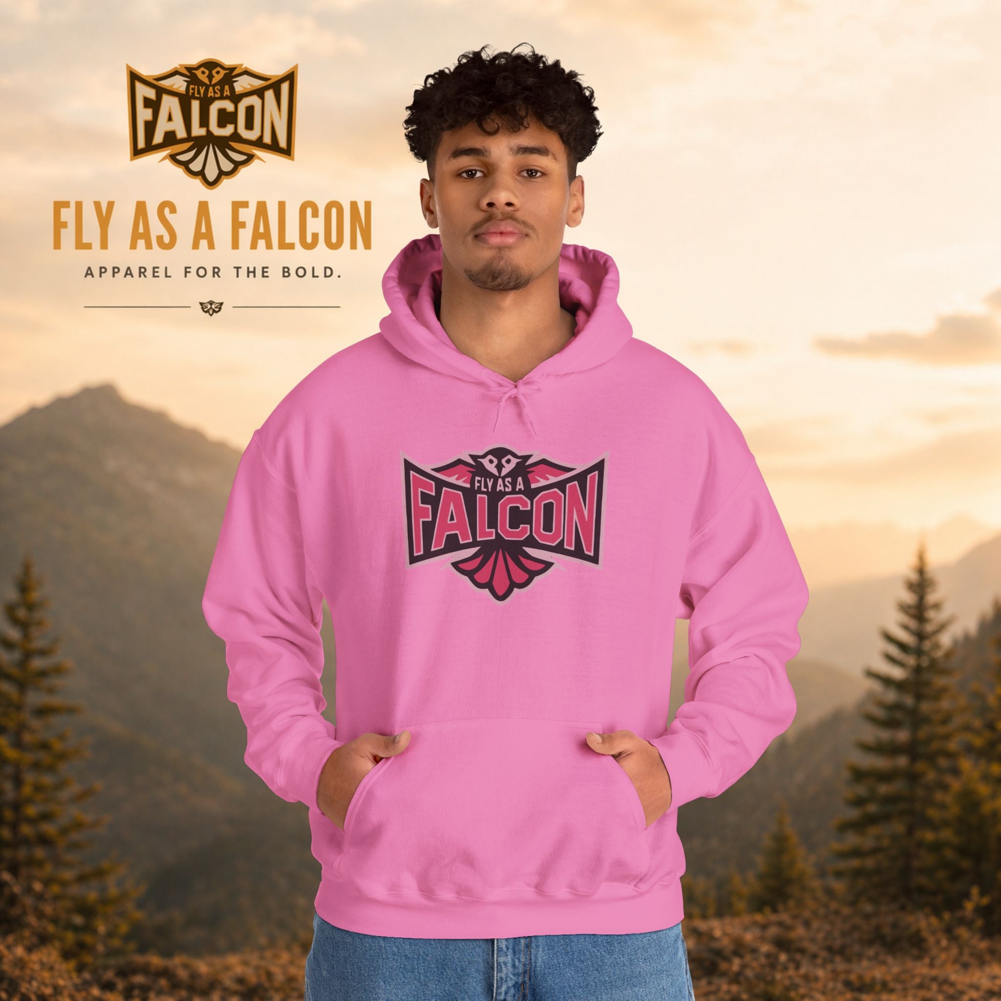 Fly As A Falcon Hoodie | Wild Rose