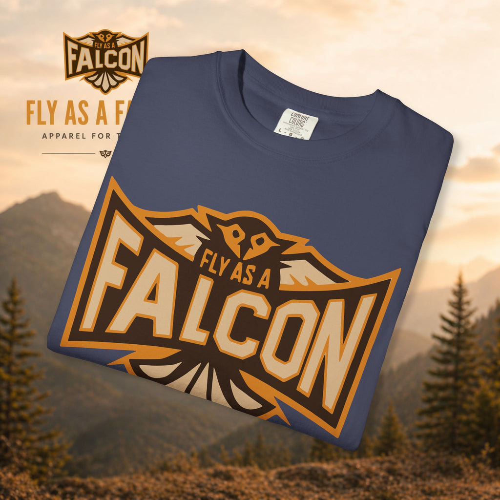 Fly As A Falcon T-Shirt | Sepia