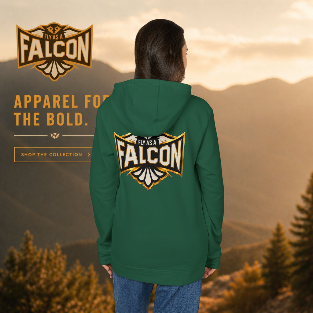 Fly As A Falcon Adidas Pullover Hoodie | Black & Gold Collection 01