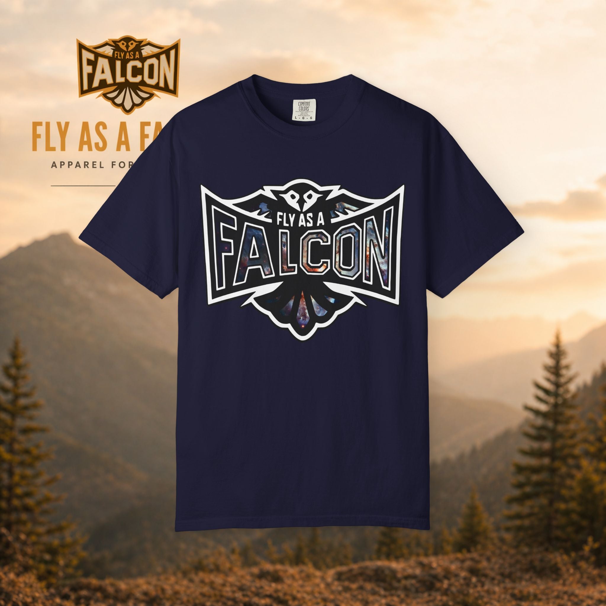 Fly As A Falcon Graphic T-Shirt | Cosmos