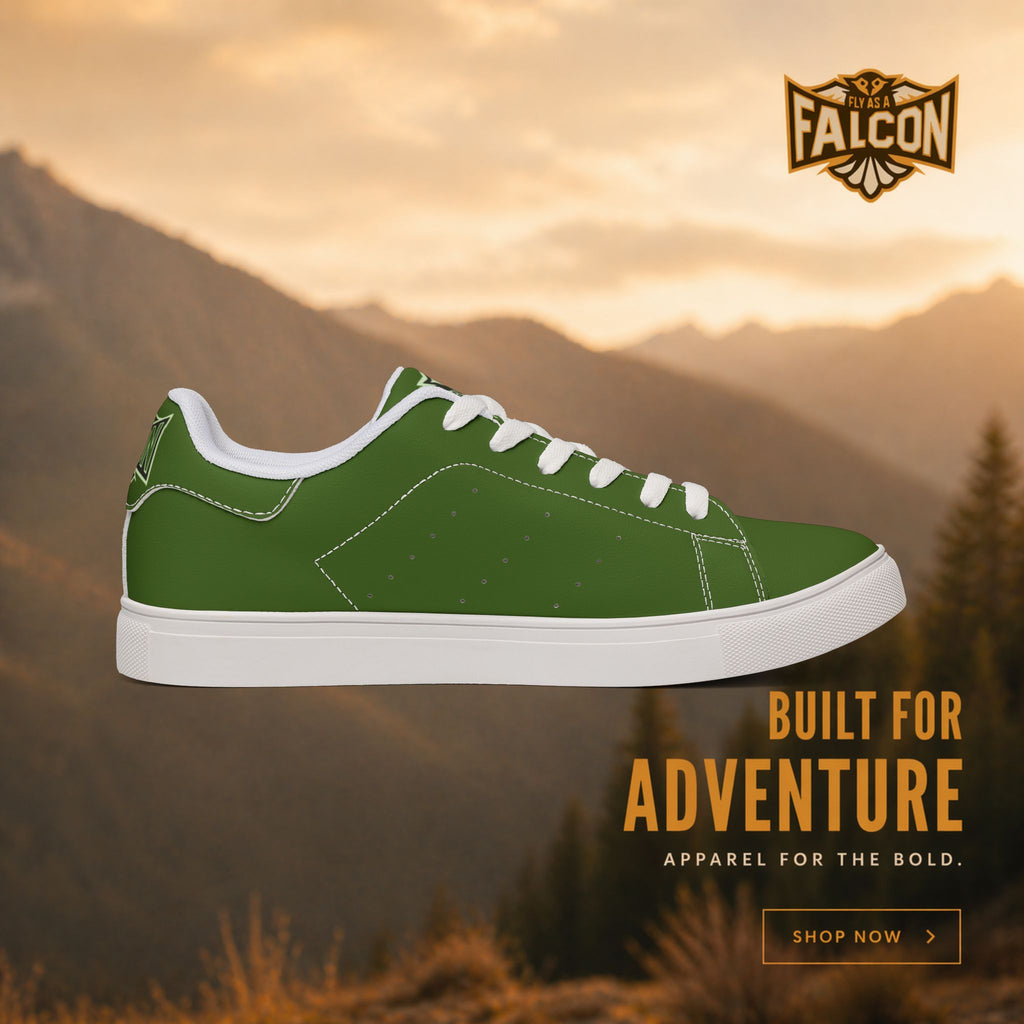 Fly As A Falcon Low-Top Sneakers | Forest Ash