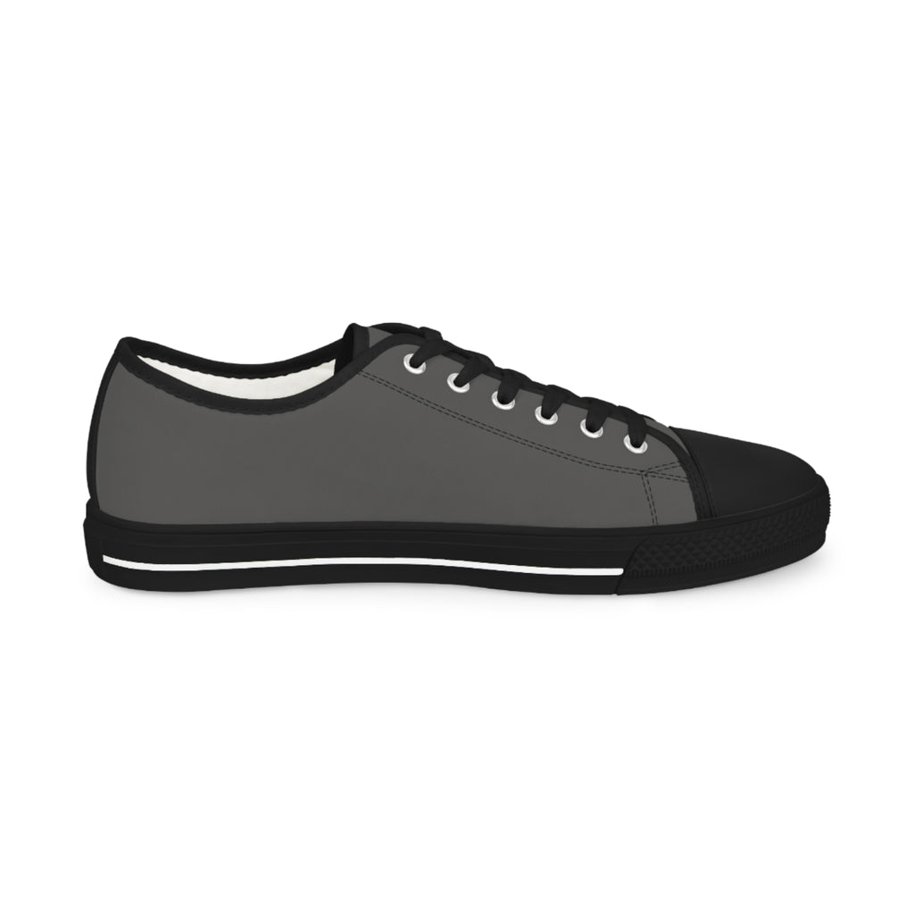 Fly As A Falcon Low Top Sneakers |  Granite Classic Grey Canvas Casual Shoes