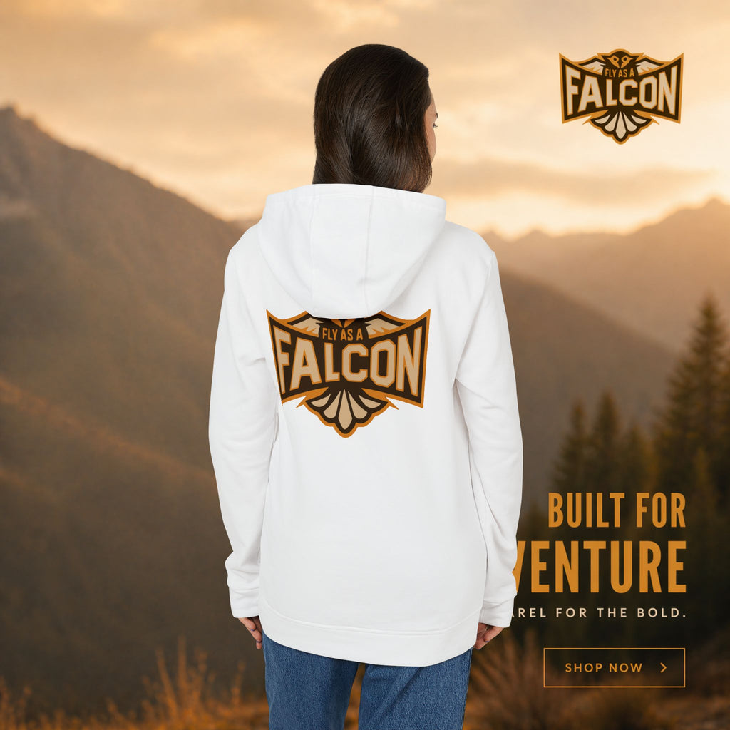 Fly As A Falcon Adidas Pullover Hoodie | Sepia