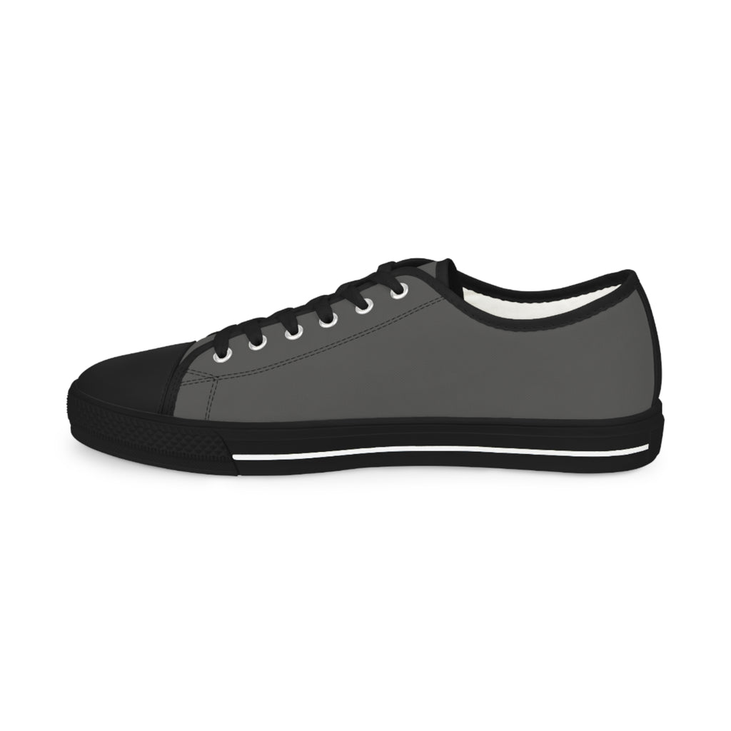 Fly As A Falcon Low Top Sneakers |  Granite Classic Grey Canvas Casual Shoes