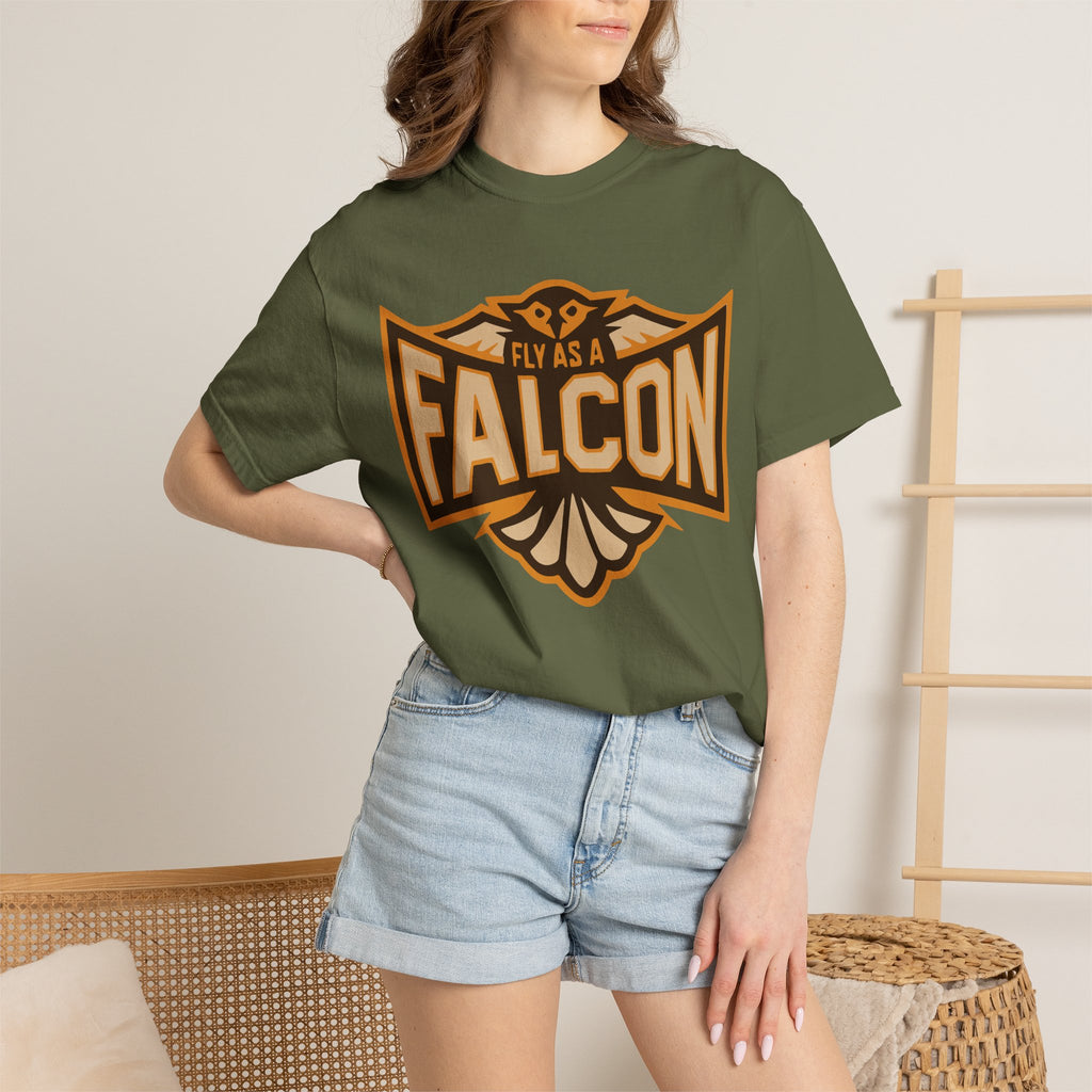 Fly As A Falcon T-Shirt | Sepia