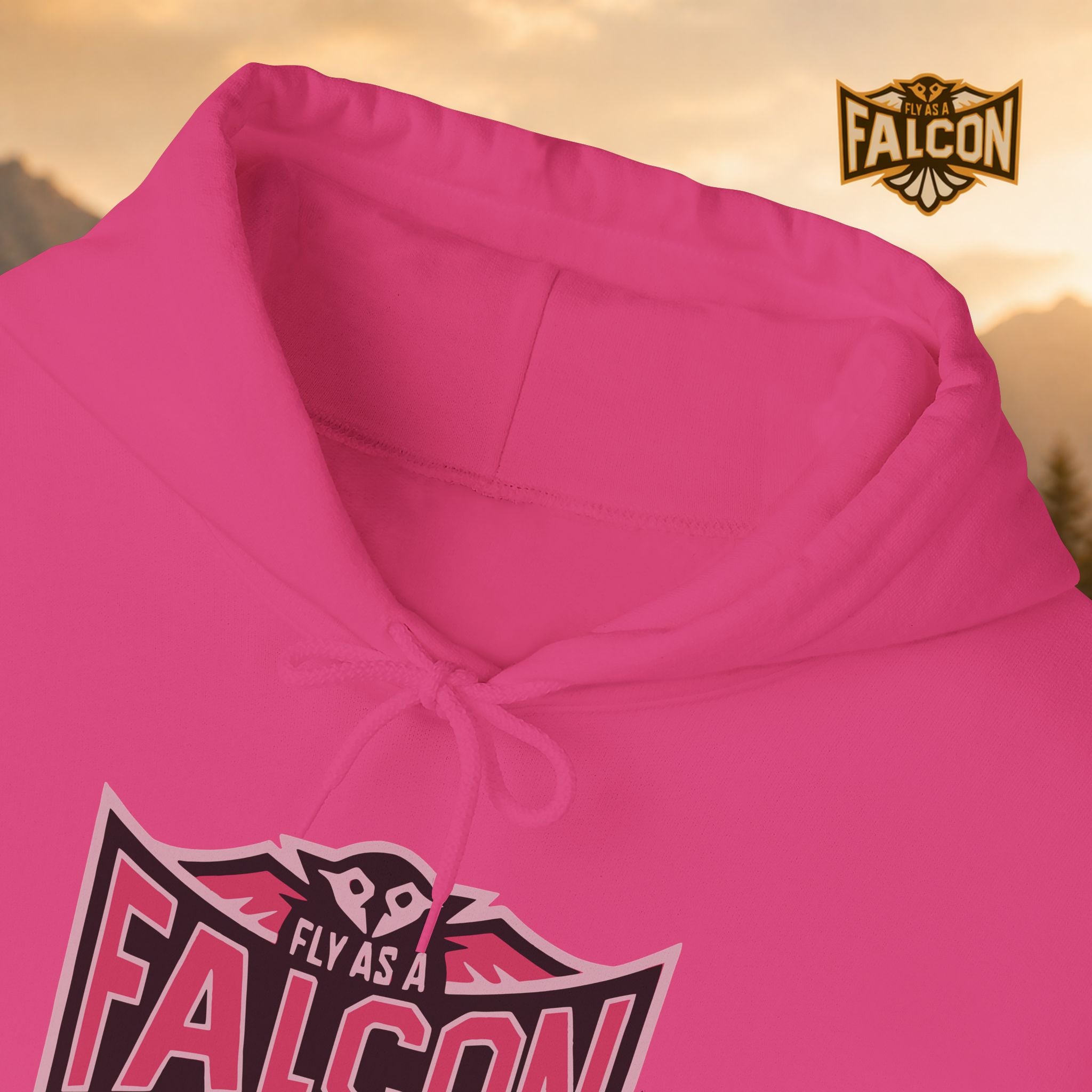 Fly As A Falcon Hoodie | Wild Rose
