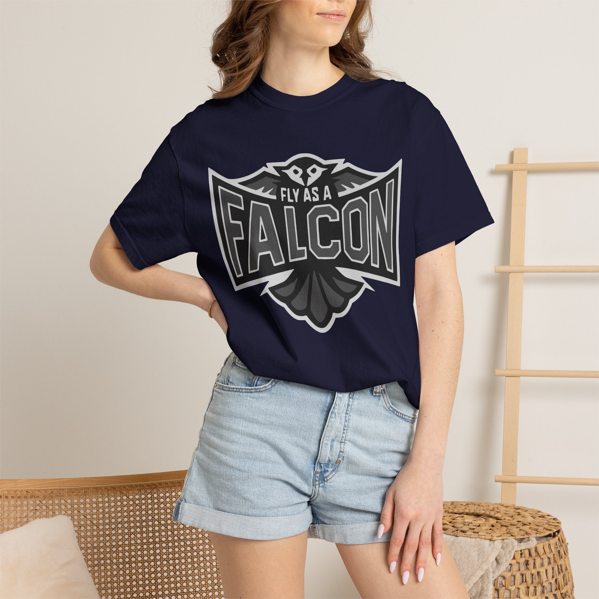 Fly As A Falcon T-Shirt  |  Granite