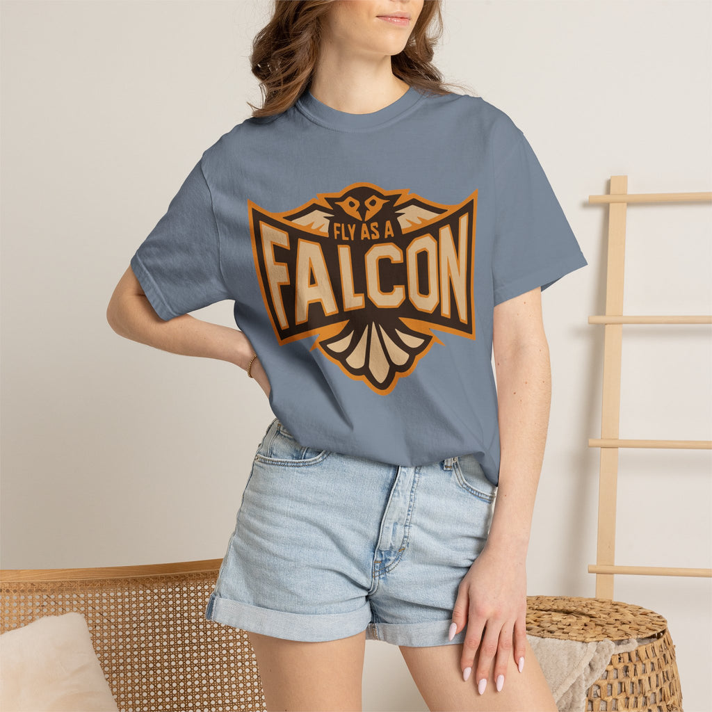Fly As A Falcon T-Shirt | Sepia