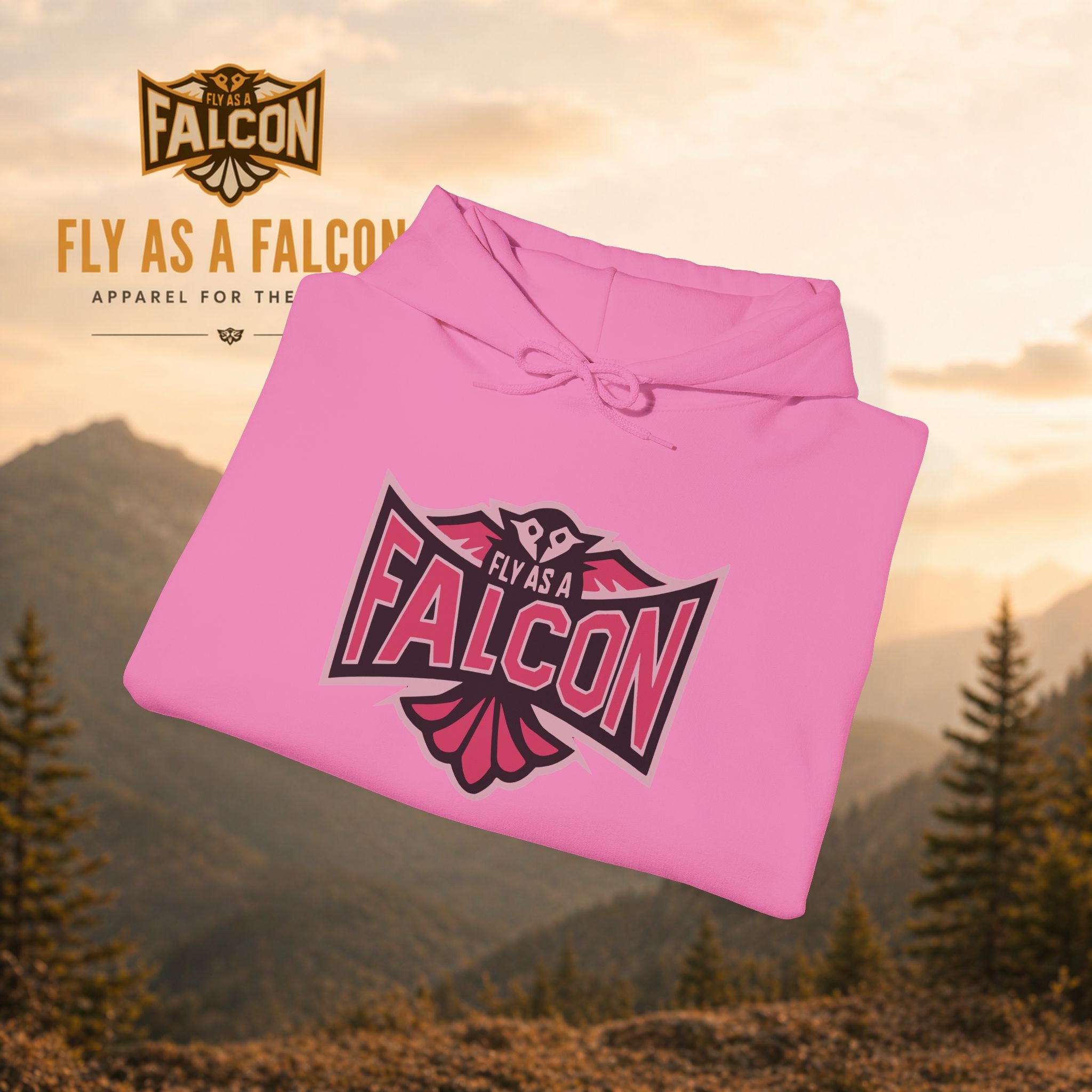 Fly As A Falcon Hoodie | Wild Rose