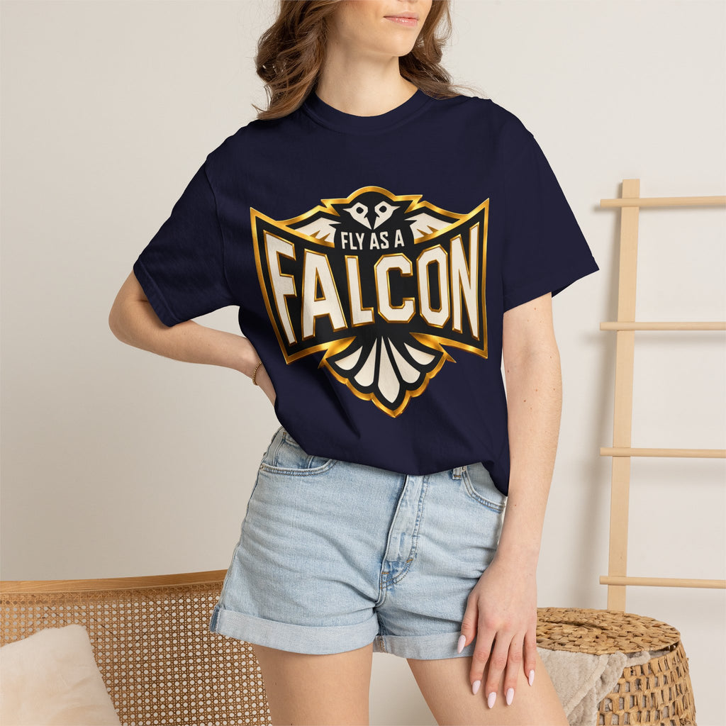 Fly As A Falcon Graphic T-Shirt | Black & Gold Collection 01