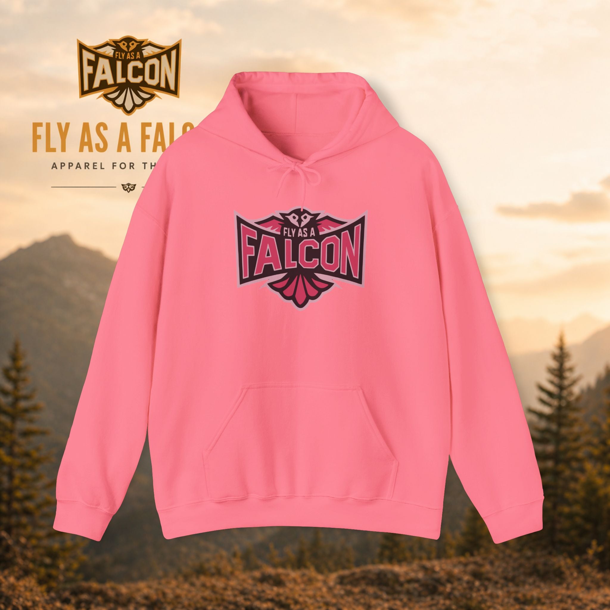 Fly As A Falcon Hoodie | Wild Rose