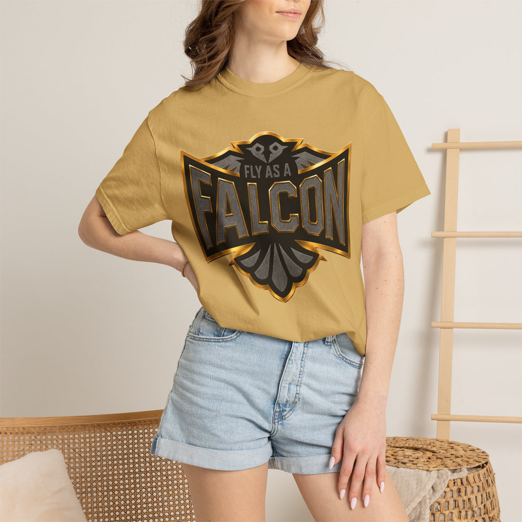 Fly As A Falcon Graphic T-Shirt | Black & Gold Collection 02