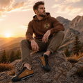 Fly As A Falcon Men’s Sneakers | Sepia