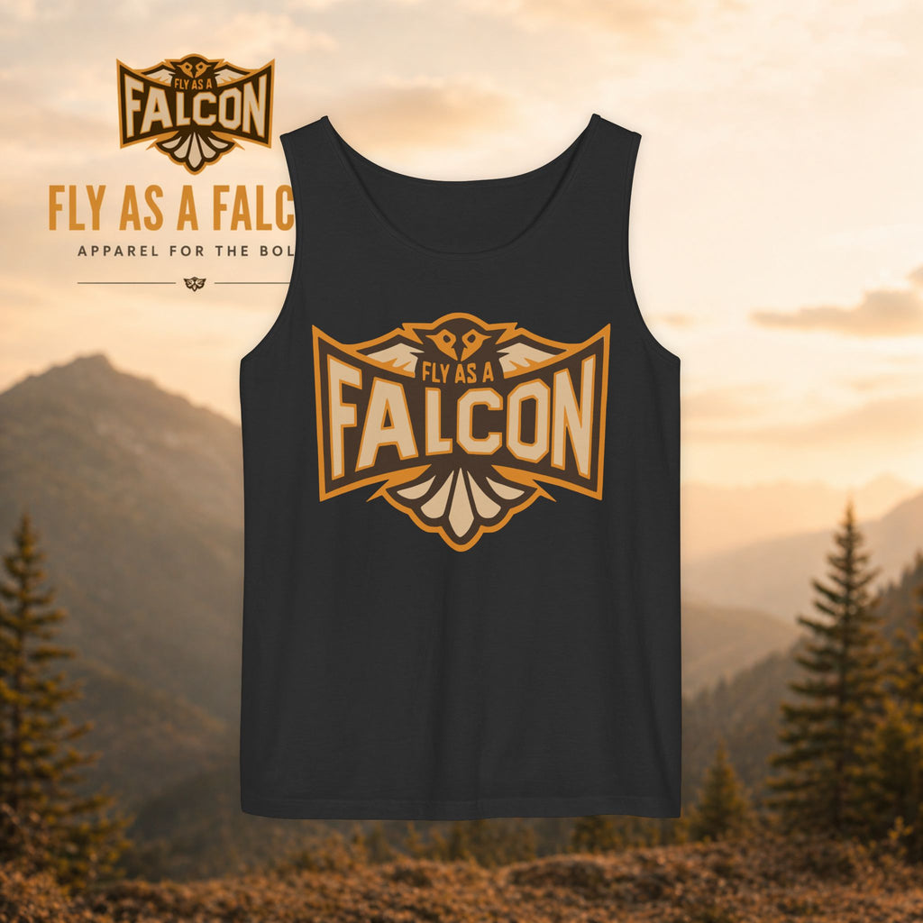 Fly As A Falcon Tank Top |  Sepia