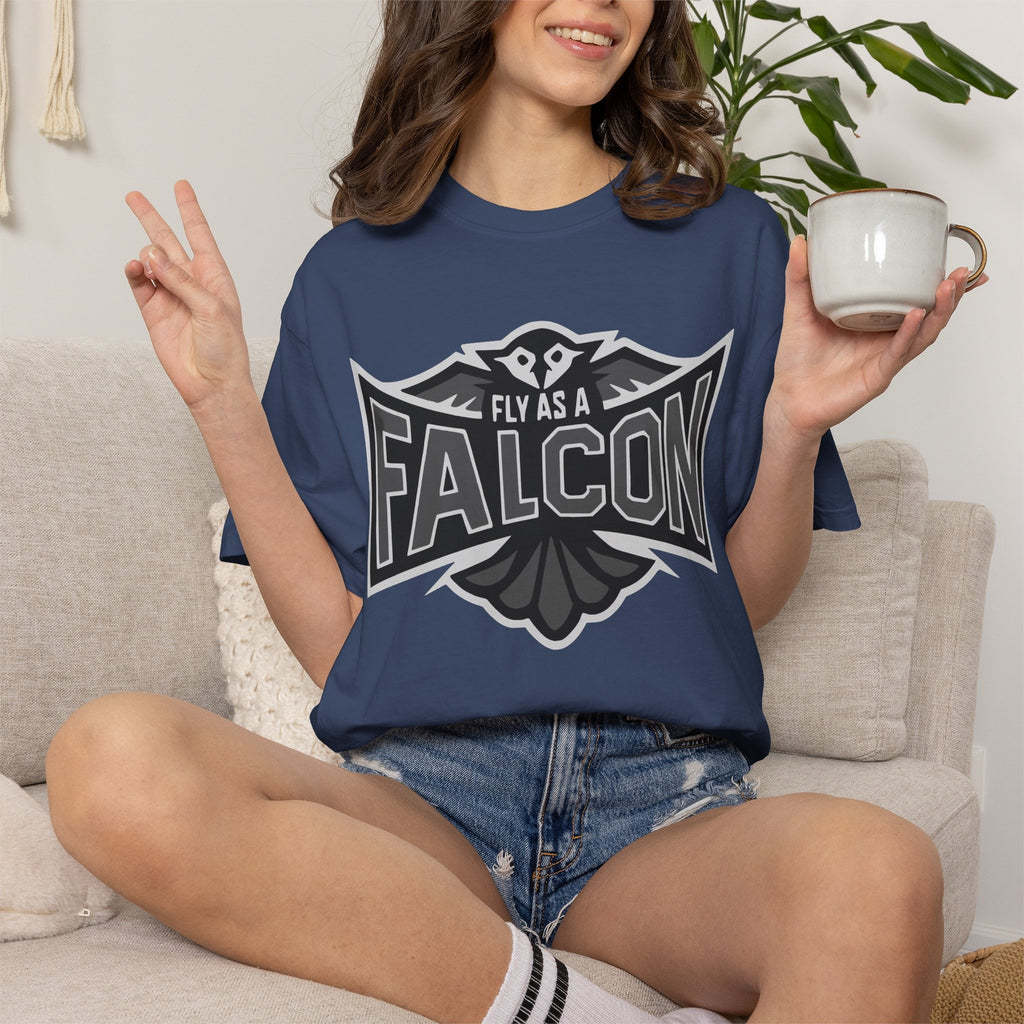 Fly As A Falcon T-Shirt  |  Granite