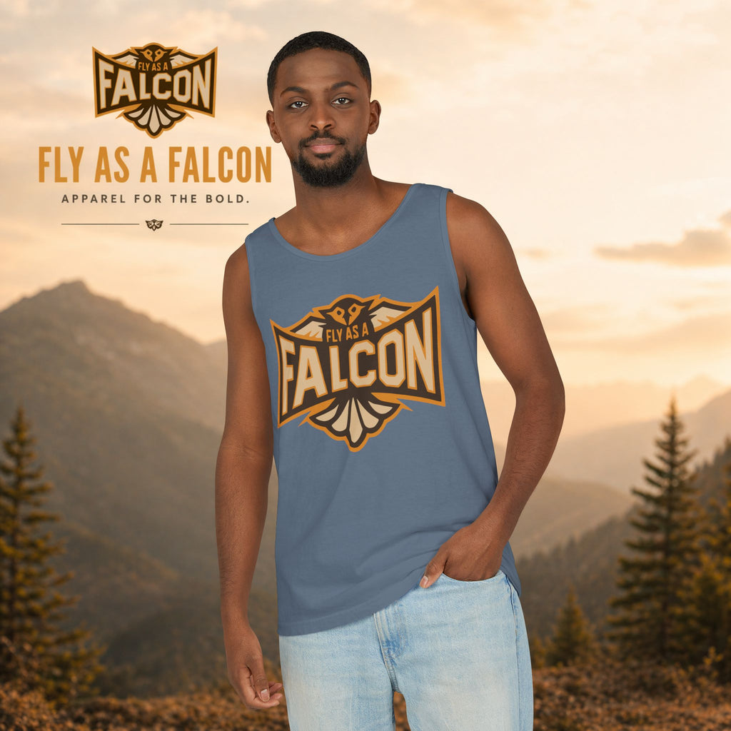 Fly As A Falcon Tank Top |  Sepia