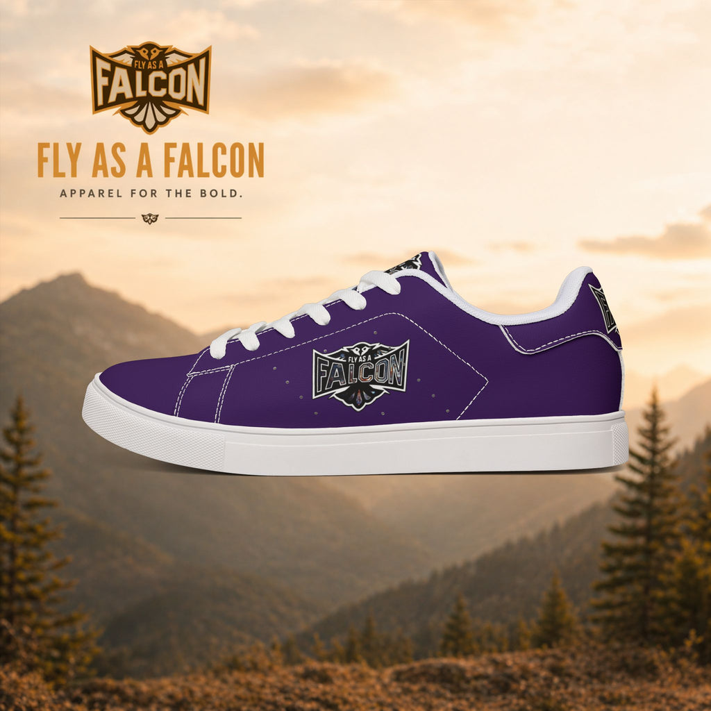 Fly As A Falcon Purple Low-Top Sneakers | Cosmos
