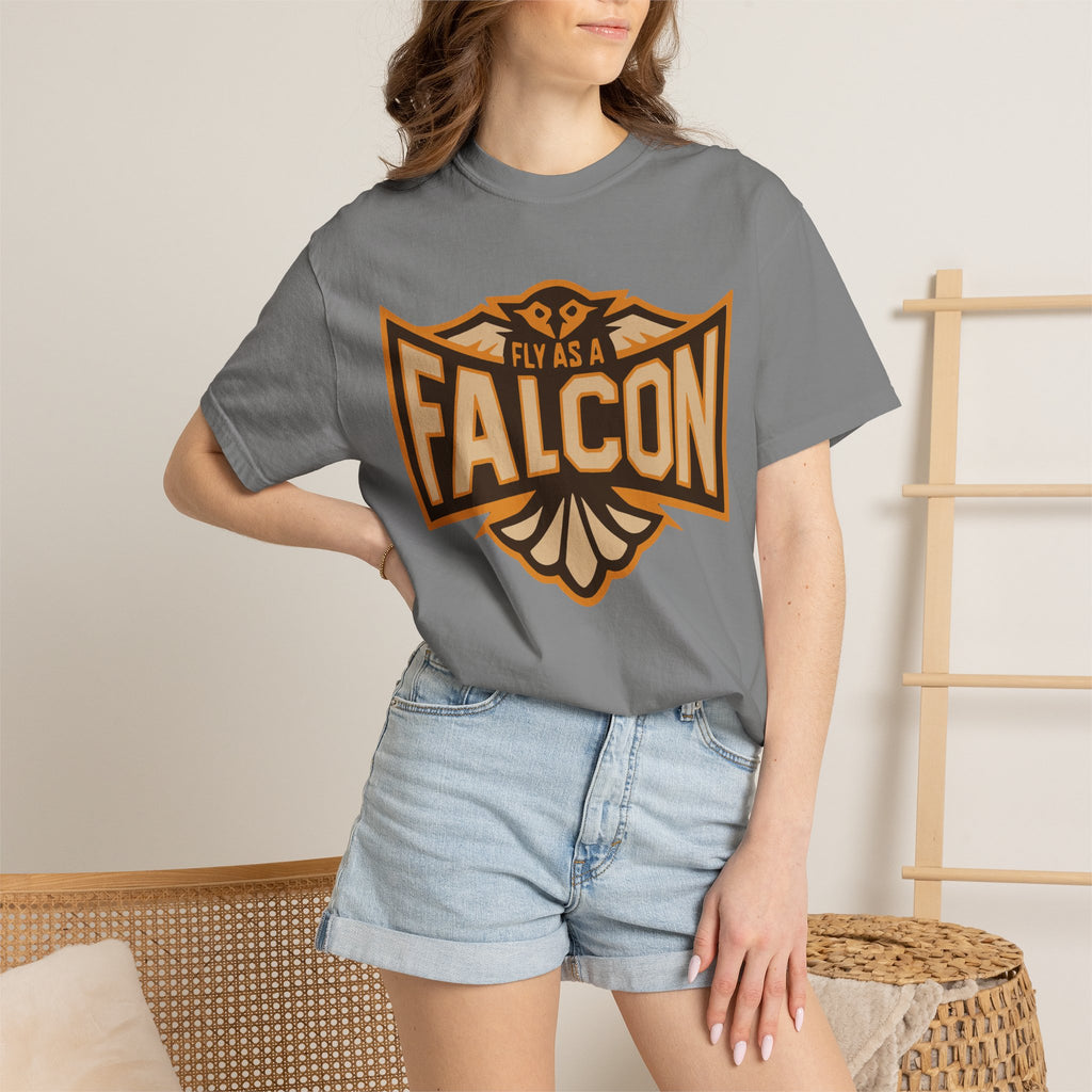 Fly As A Falcon T-Shirt | Sepia
