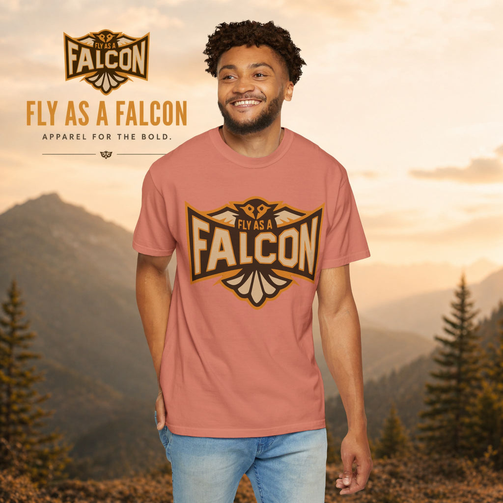 Fly As A Falcon T-Shirt | Sepia