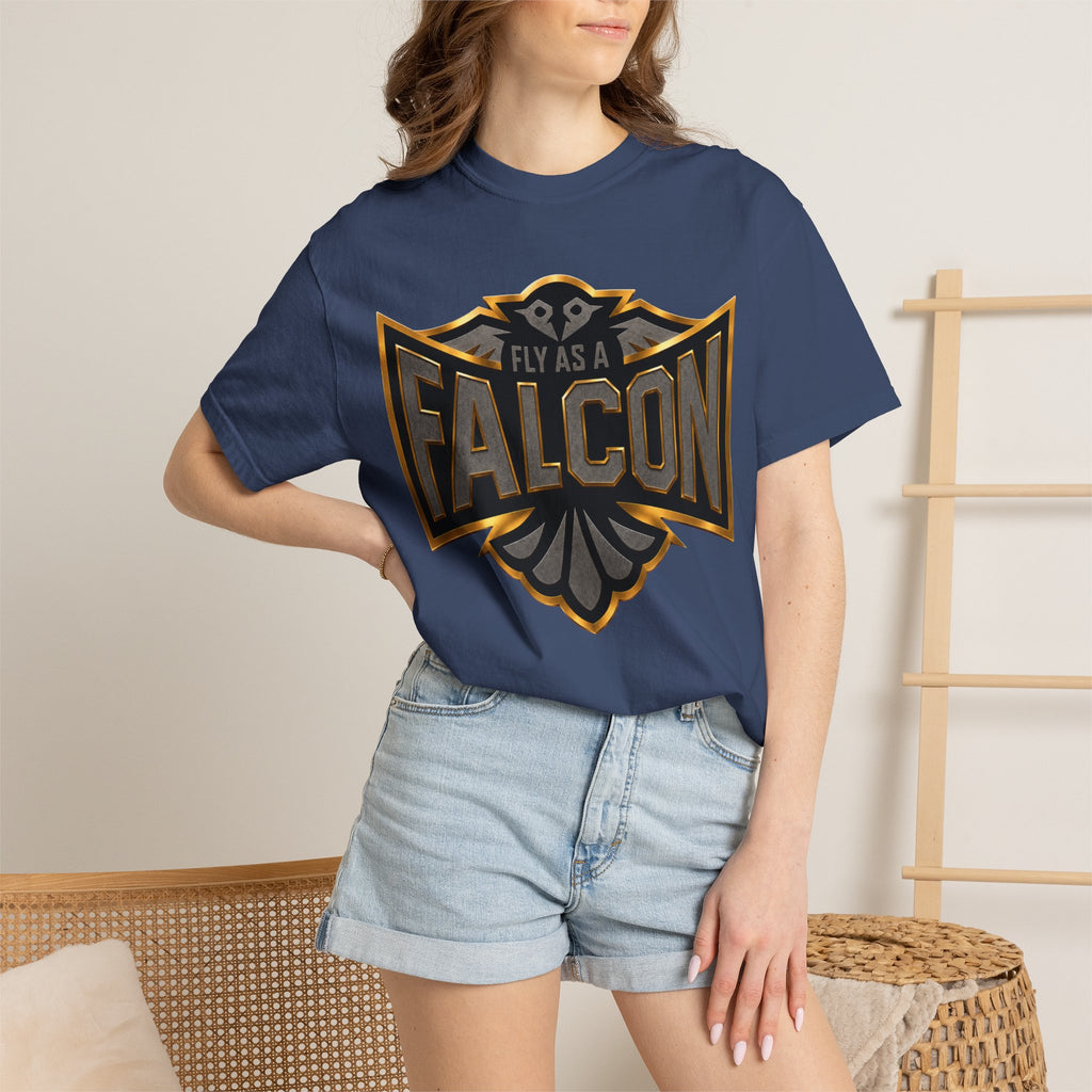 Fly As A Falcon Graphic T-Shirt | Black & Gold Collection 02