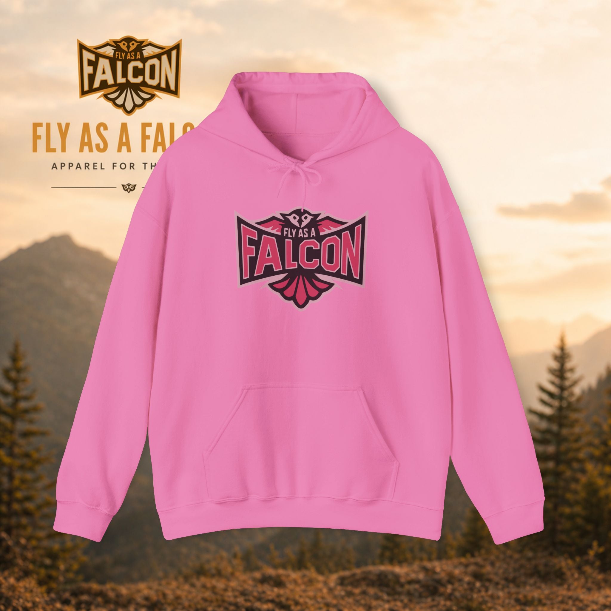 Fly As A Falcon Hoodie | Wild Rose