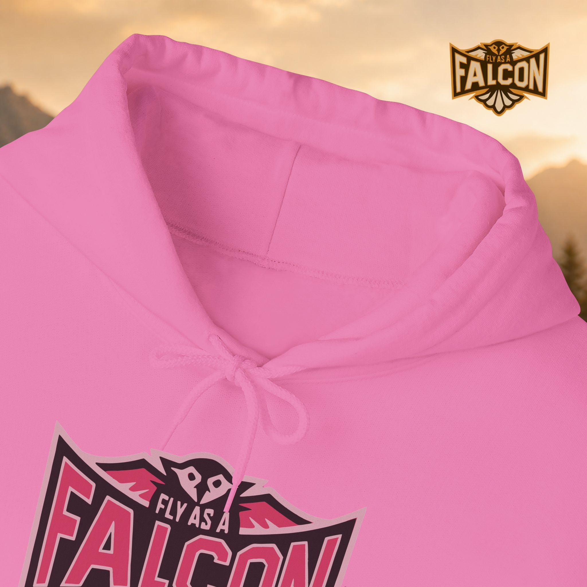 Fly As A Falcon Hoodie | Wild Rose