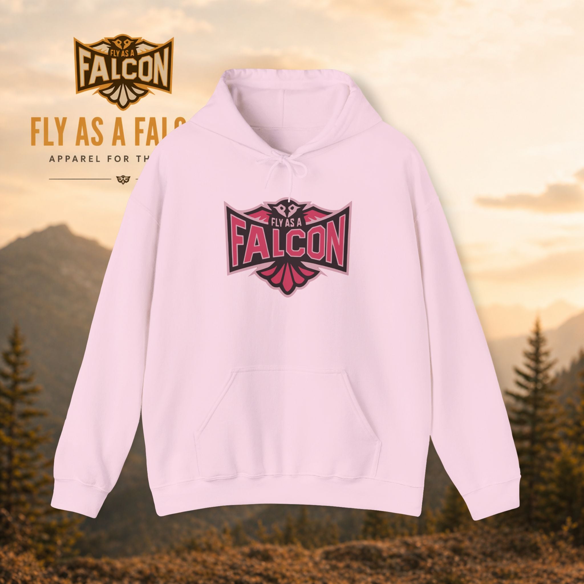 Fly As A Falcon Hoodie | Wild Rose