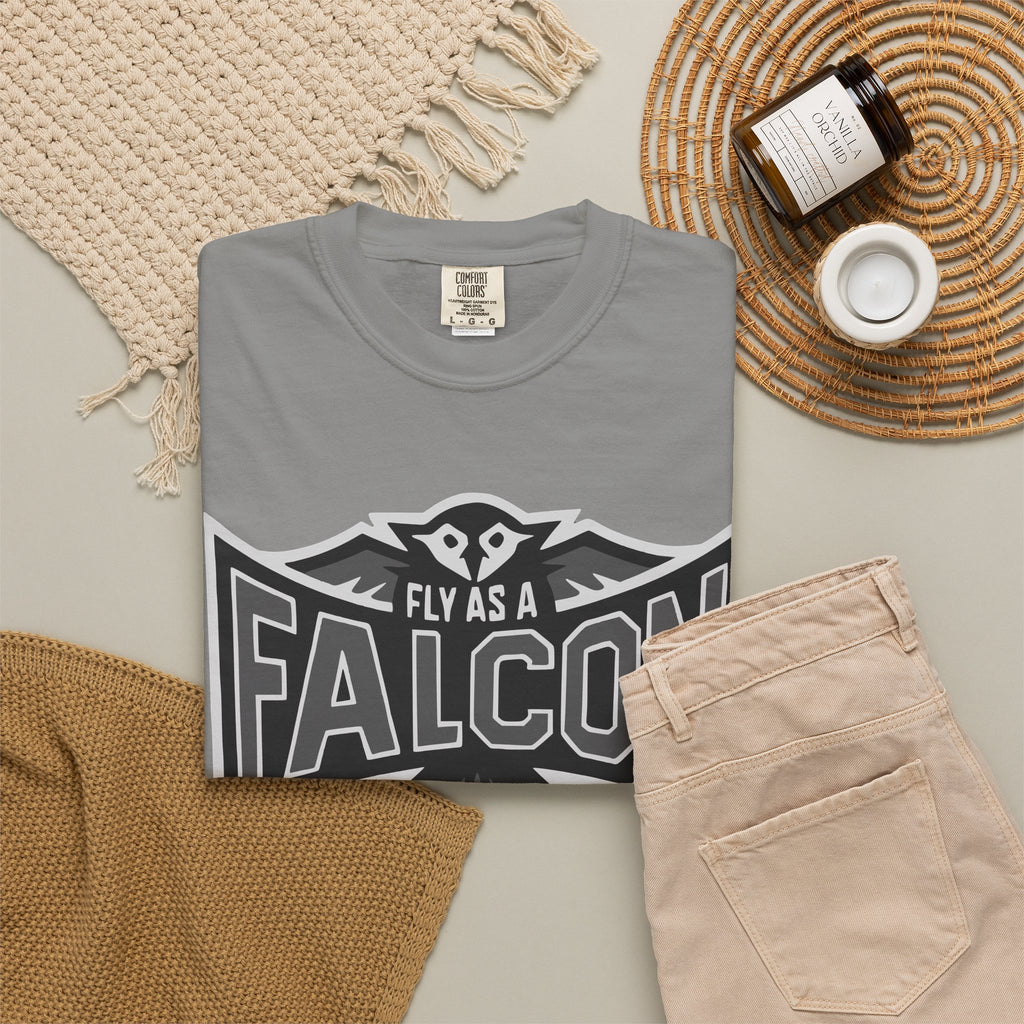Fly As A Falcon T-Shirt  |  Granite