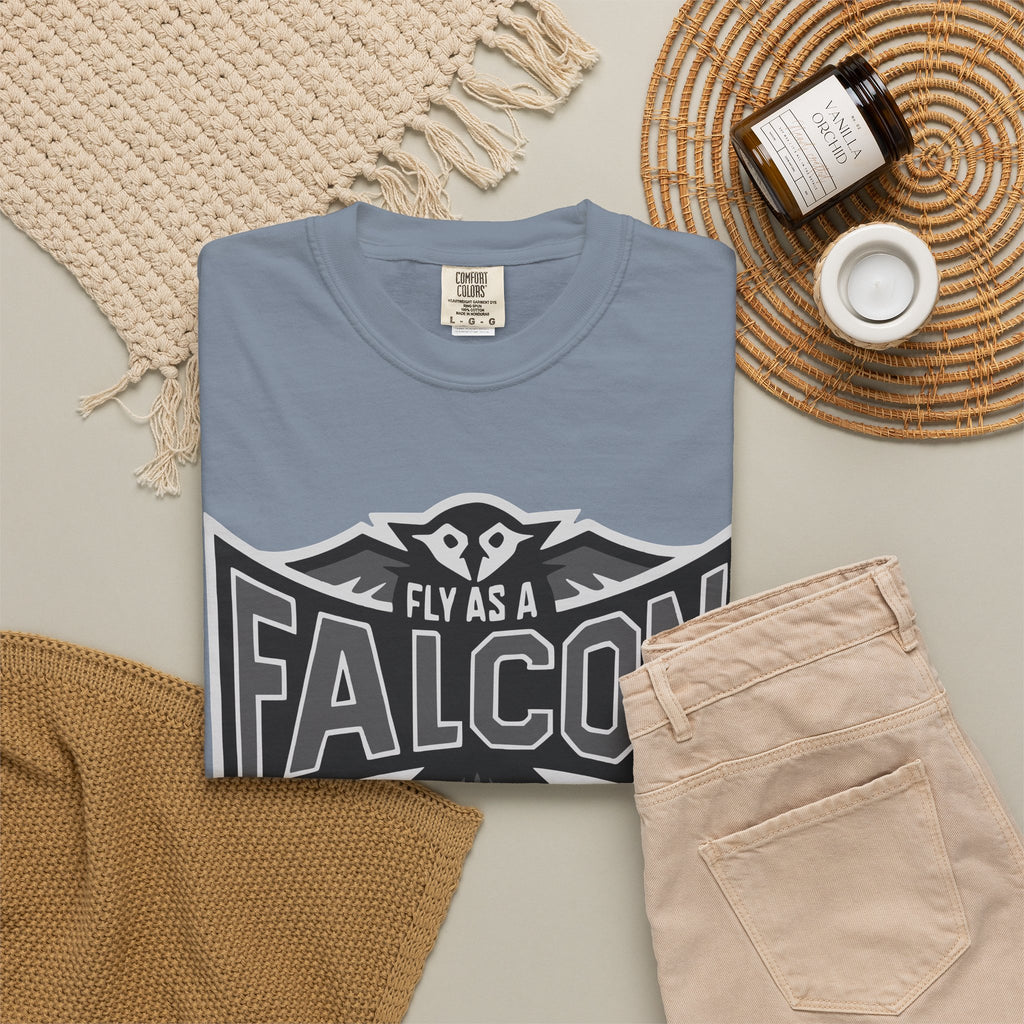 Fly As A Falcon T-Shirt  |  Granite