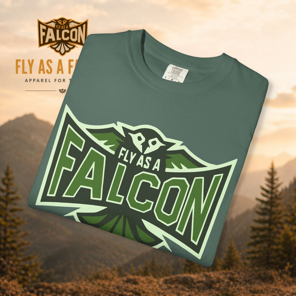 Fly As A Falcon T-Shirt | Forest Ash Retro