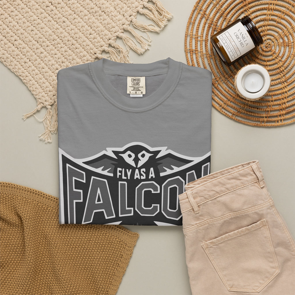 Fly As A Falcon T-Shirt  |  Granite