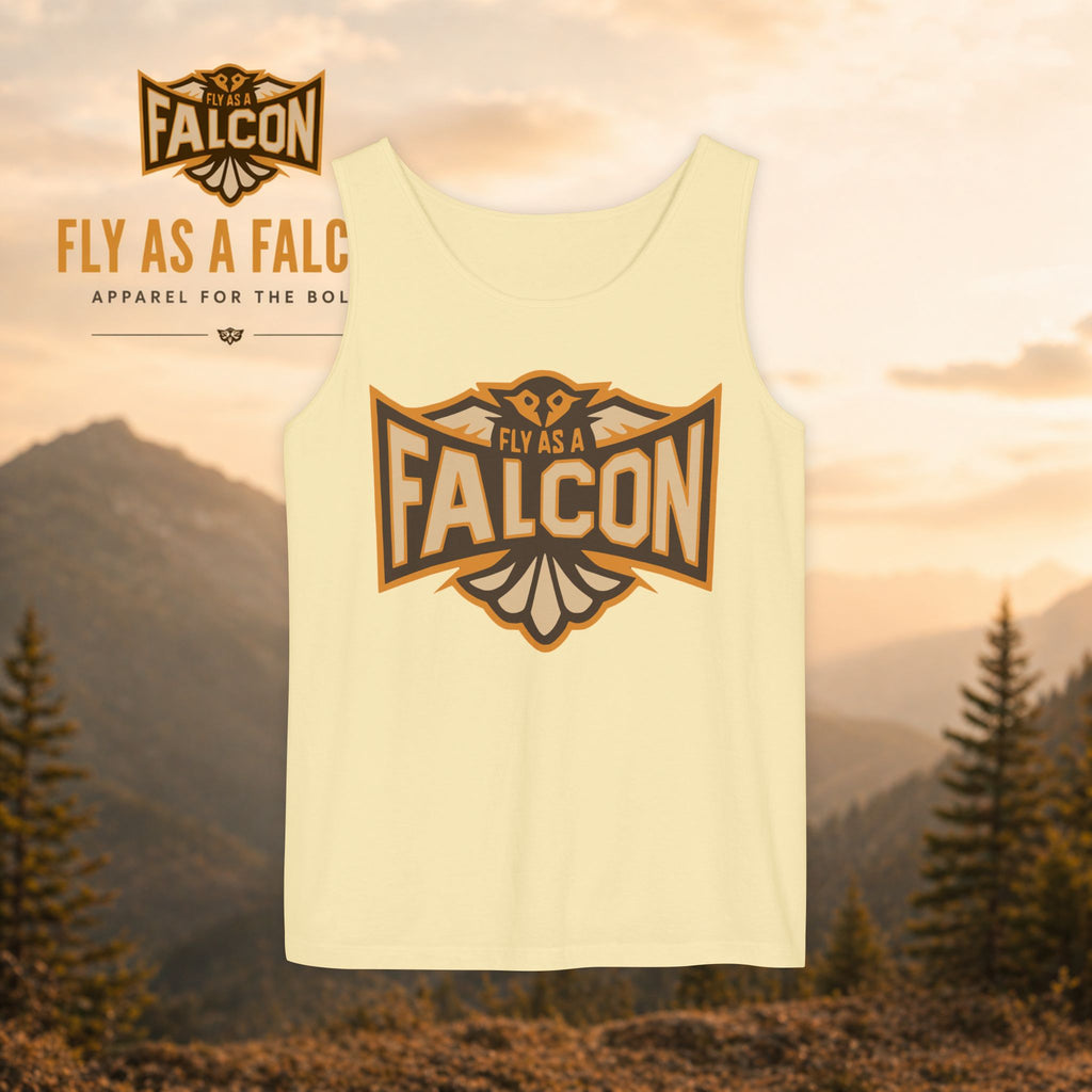 Fly As A Falcon Tank Top |  Sepia