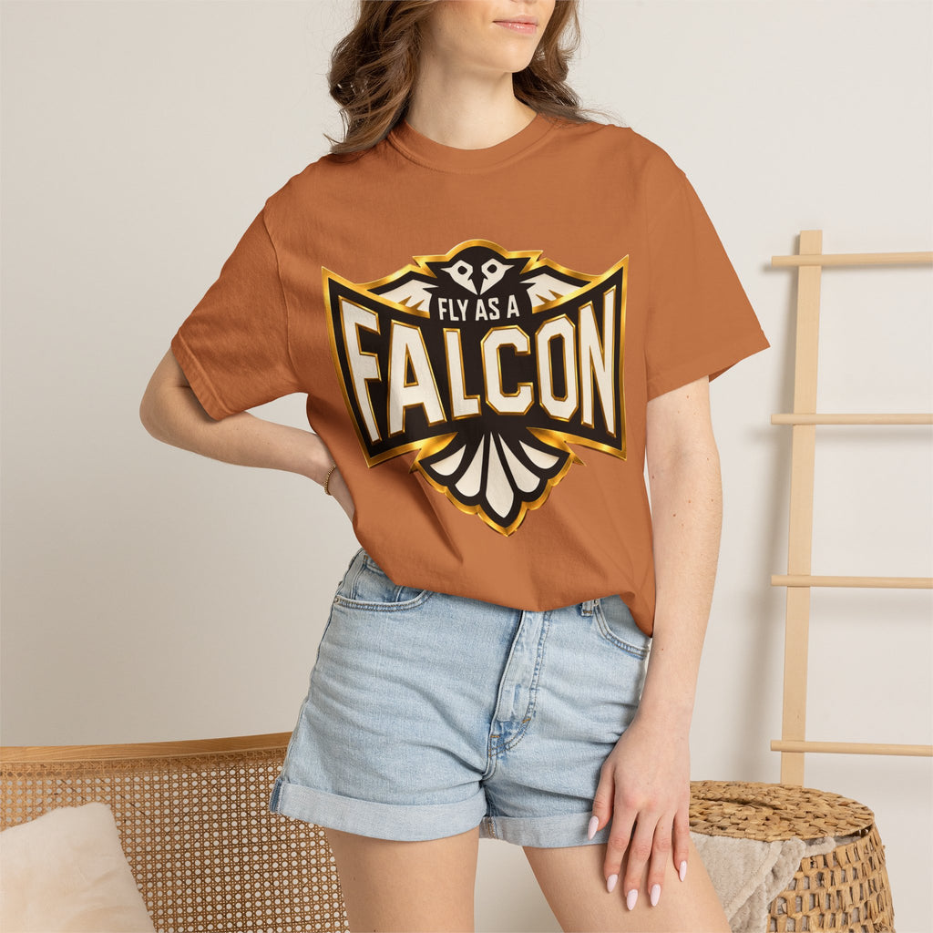 Fly As A Falcon Graphic T-Shirt | Black & Gold Collection 01