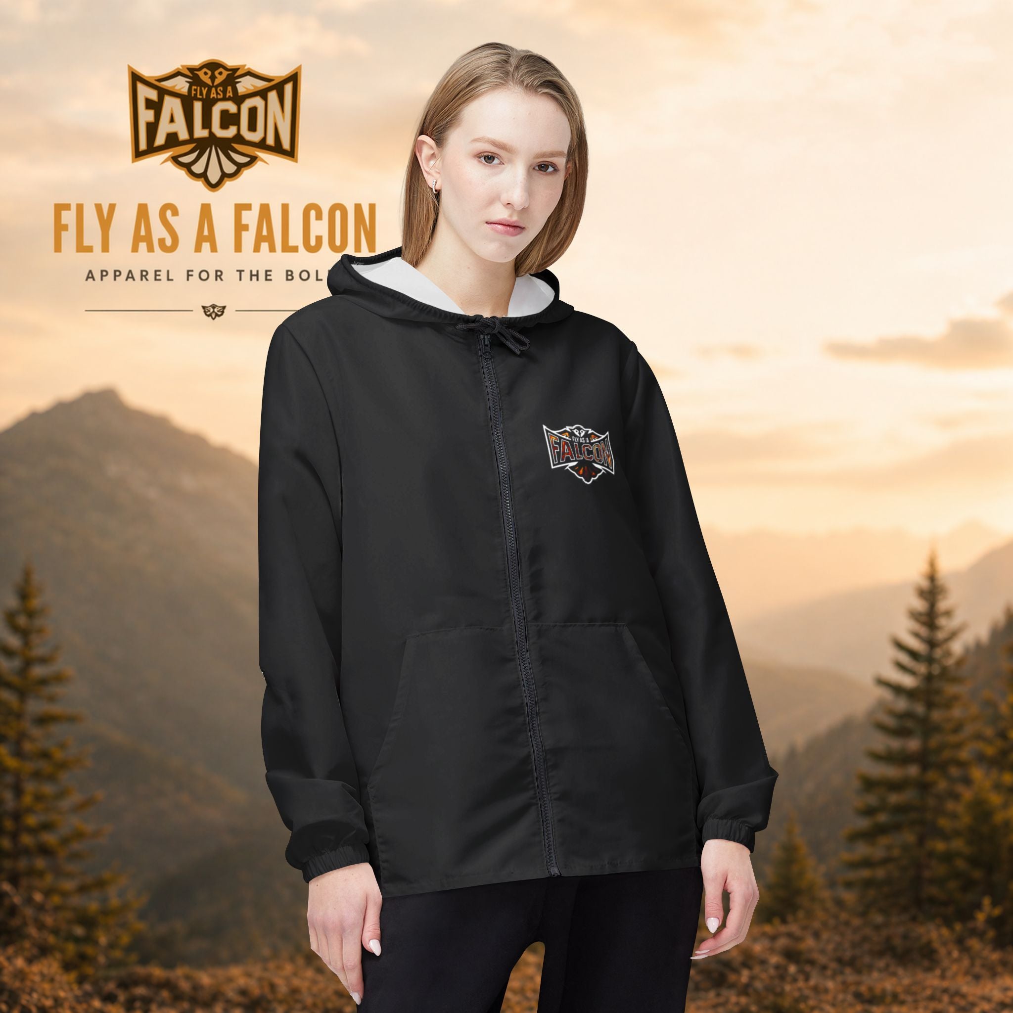 Fly As A Falcon Windbreaker Jacket | Phoenix