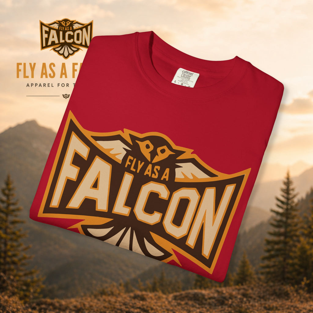 Fly As A Falcon T-Shirt | Sepia