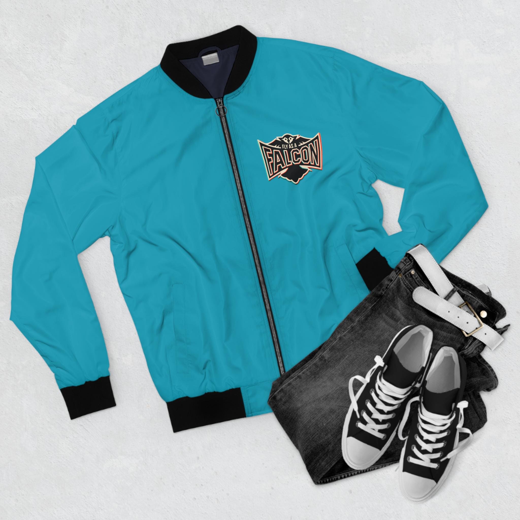 Fly As A Falcon Retro 3D bomber jacket alternate view