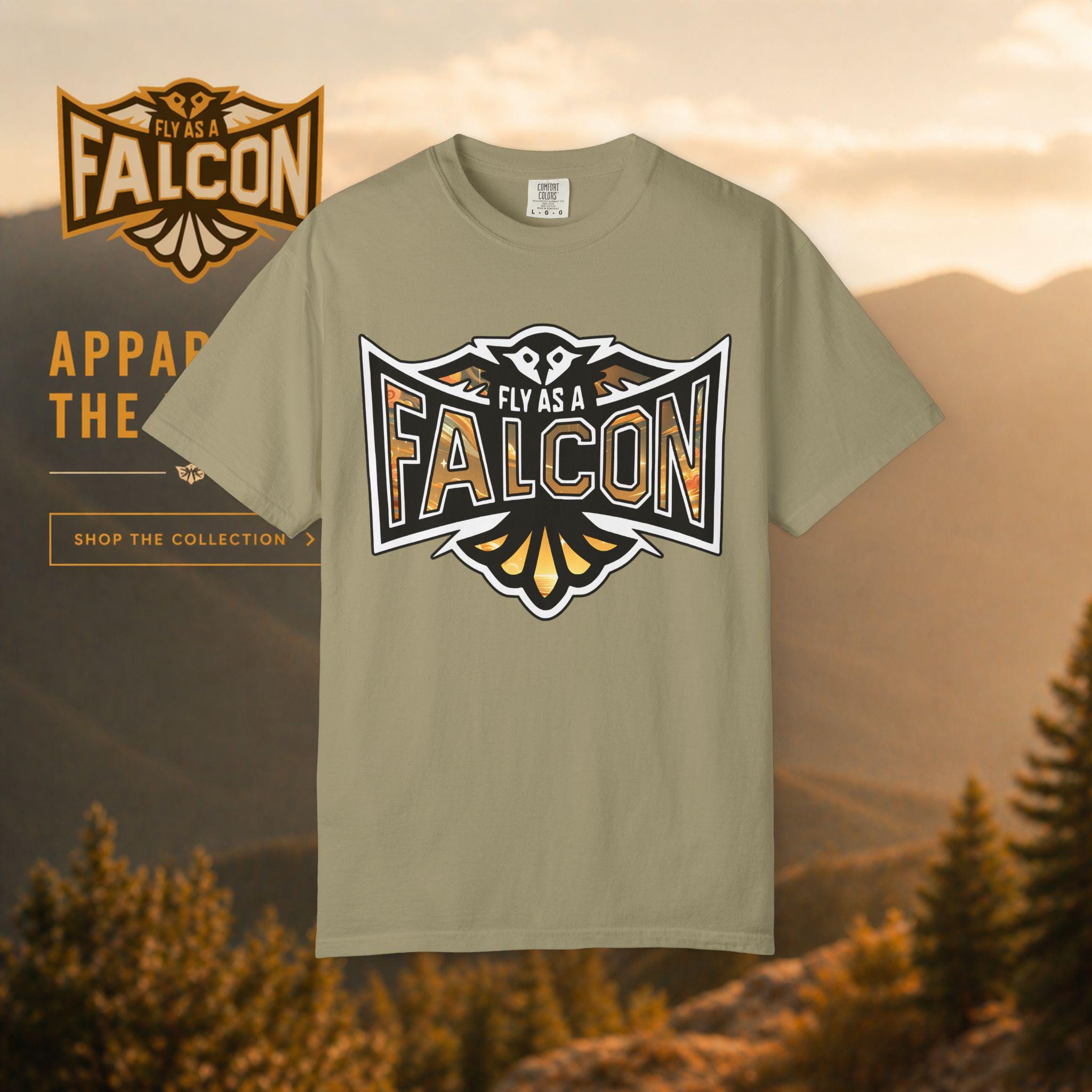 Fly As A Falcon Graphic T-Shirt Golden Haze alternate view