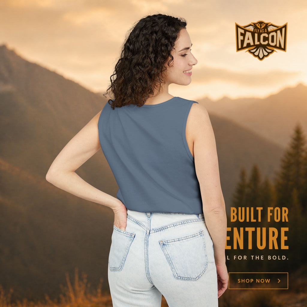 Fly As A Falcon Tank Top |  Sepia